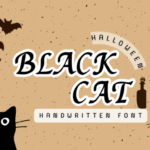 Halloween Black Cat Font - Featured Image
