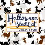 Halloween Black Cat Font - Featured Image