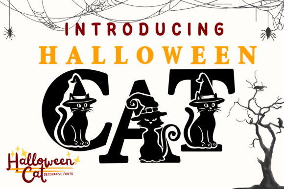 Halloween Cat Font - Featured Image