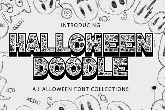 Halloween Doodle Font - Featured Image