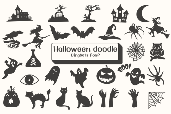 Halloween Doodle Font - Featured Image