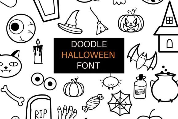 Halloween Doodle Font - Featured Image