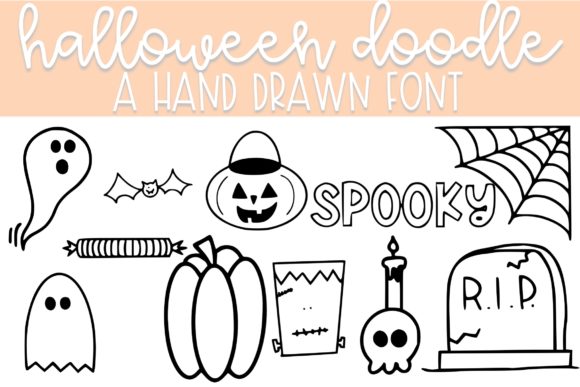 Halloween Doodle Font - Featured Image