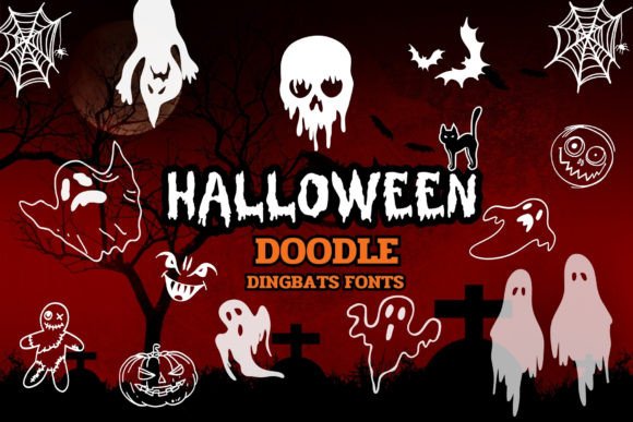 Halloween Doodle Font - Featured Image