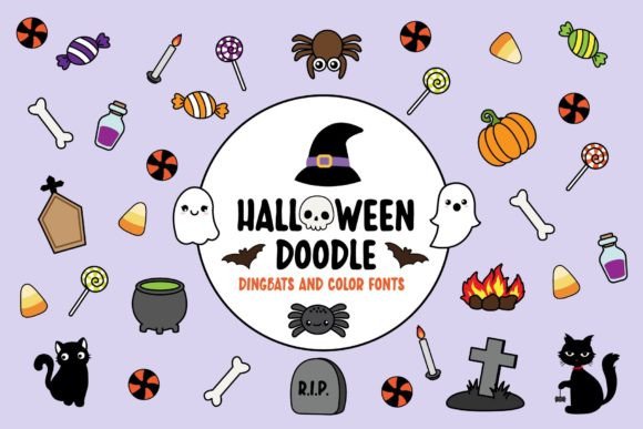 Halloween Doodle Font - Featured Image