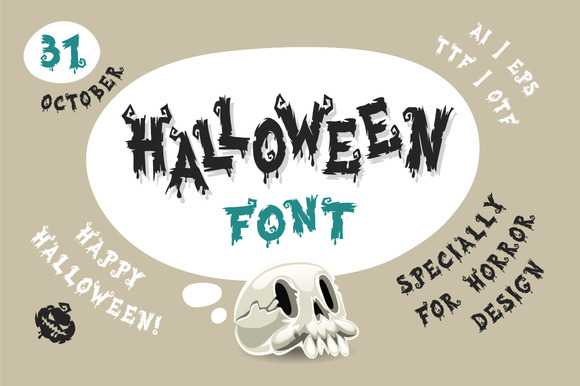 Halloween Font - Featured Image