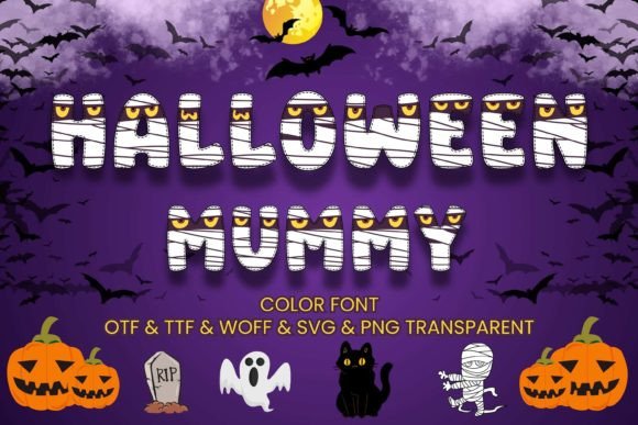 Halloween Mummy Font - Featured Image