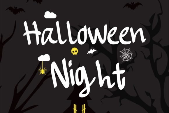 Halloween Night Font - Featured Image