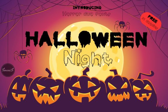 Halloween Night Font - Featured Image