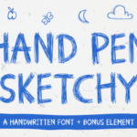 Hand Pen Sketchy Font - Featured Image