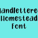 Handlettered Homestead Font - Featured Image