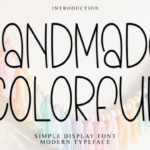 Handmade Colorful Font - Featured Image