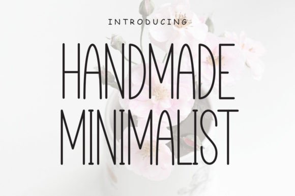 Handmade Minimalist Font - Featured Image