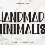 Handmade Minimalist Font - Featured Image