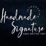 Handmade Signature Font - Featured Image