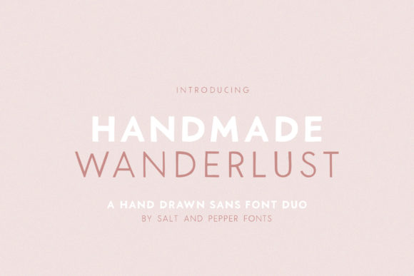 Handmade Wanderlust Duo Font - Featured Image