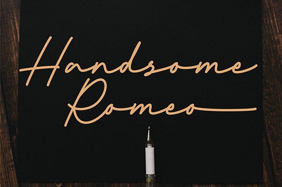 Handsome Romeo Font - Featured Image