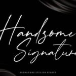 Handsome Signature Font - Featured Image