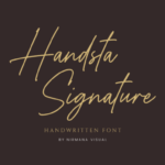 Handsta Signature Font - Featured Image