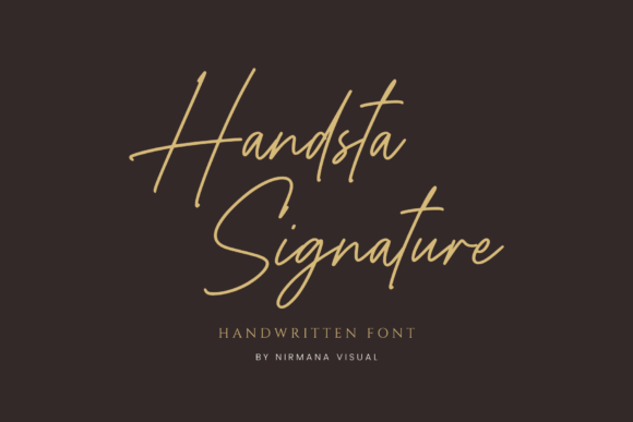Handsta Signature Font - Featured Image