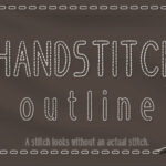 Handstitch Outline Font - Featured Image