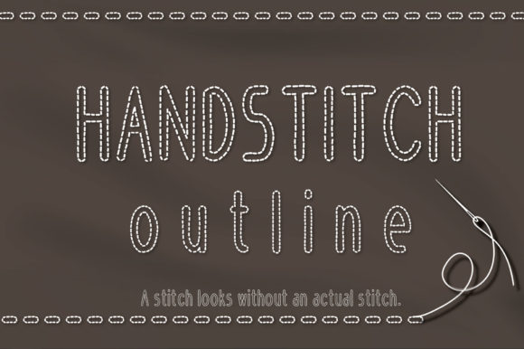 Handstitch Outline Font - Featured Image
