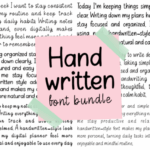 Handwritten Font Bundle Font - Featured Image