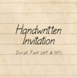 Handwritten Invitation Script Font - Featured Image