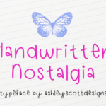 Handwritten Nostalgia Font - Featured Image