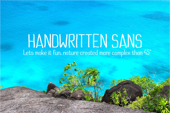 Handwritten Sans Font - Featured Image
