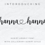 Hanna Hanni Font - Featured Image