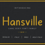 Hansville Family Font - Featured Image