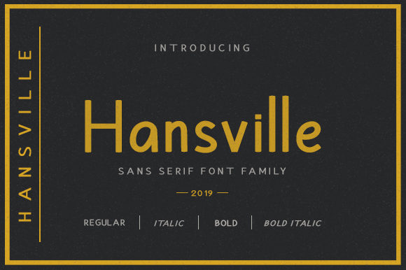 Hansville Family Font - Featured Image