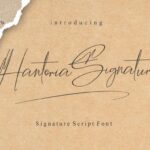 Hantoria Signature Font - Featured Image