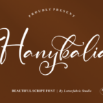 Hanykalia Font - Featured Image