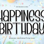 Happiness Birthday Font - Featured Image
