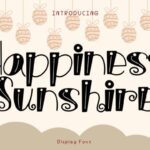 Happiness Sunshine Font - Featured Image