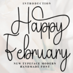 Happy February Font - Featured Image