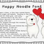 Happy Noodle Font - Featured Image
