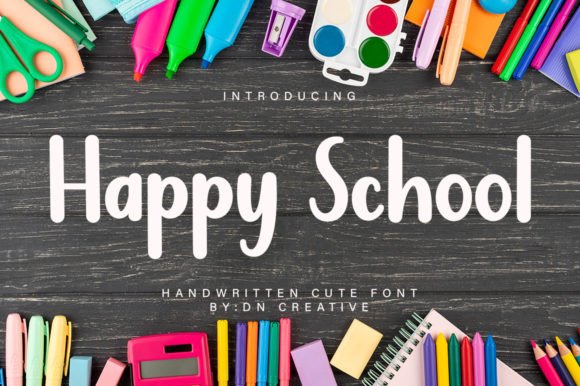 Happy School Font - Featured Image