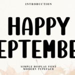 Happy September Font - Featured Image