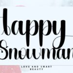 Happy Snowman Font - Featured Image