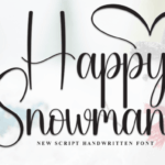 Happy Snowman Font - Featured Image