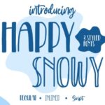 Happy Snowy Font - Featured Image