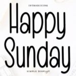 Happy Sunday Font - Featured Image