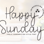 Happy Sunday Font - Featured Image