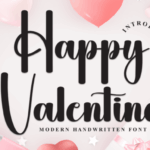 Happy Valentine Font - Featured Image
