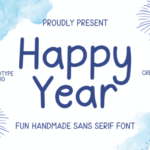 Happy Year Font - Featured Image
