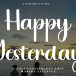 Happy Yesterday Font - Featured Image