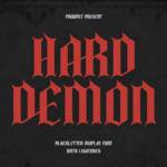 Hard Demon Font - Featured Image